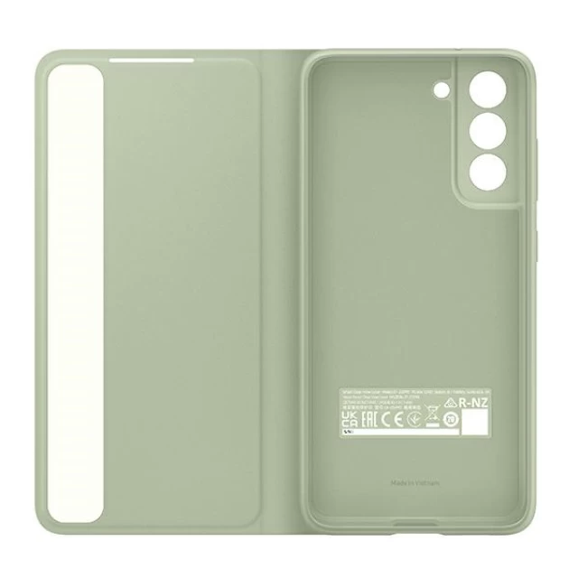 Чохол Samsung Smart Clear View Cover для Samsung Galaxy S21 FE Olive (EF-ZG990CMEGEE)