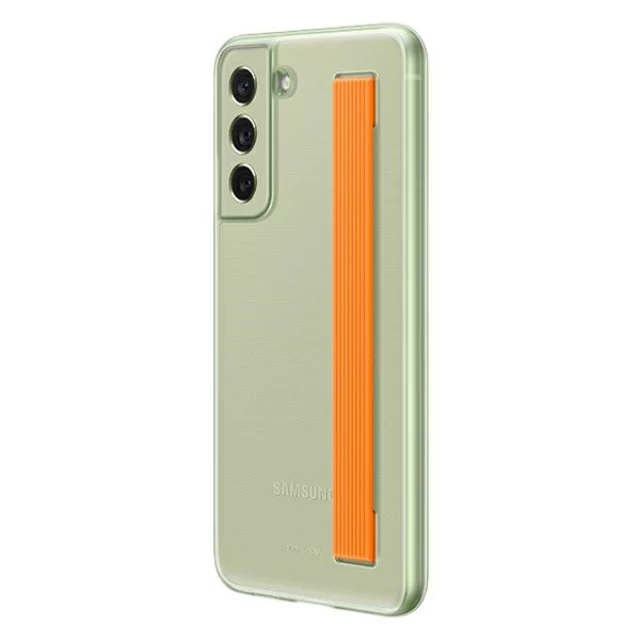 Чохол Samsung Slim Strap Cover для Samsung Galaxy S21 FE Olive Green (EF-XG990CMEGWW)