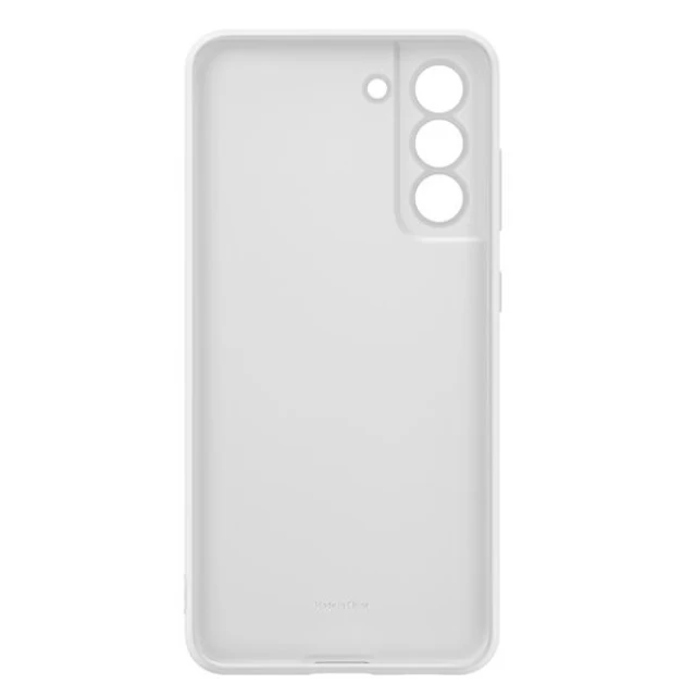 Чохол Samsung Silicone Cover для Samsung Galaxy S21 FE White (EF-PG990TWEGWW)