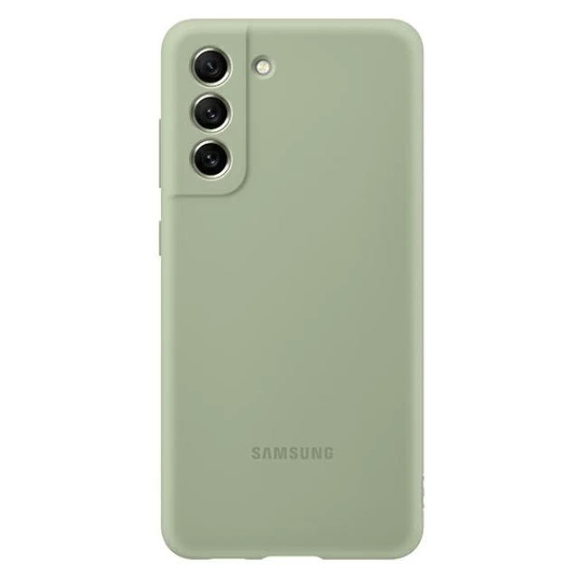 Чохол Samsung Silicone Cover для Samsung Galaxy S21 FE Olive (EF-PG990TMEGWW)