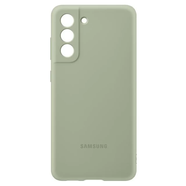 Чохол Samsung Silicone Cover для Samsung Galaxy S21 FE Olive (EF-PG990TMEGWW)