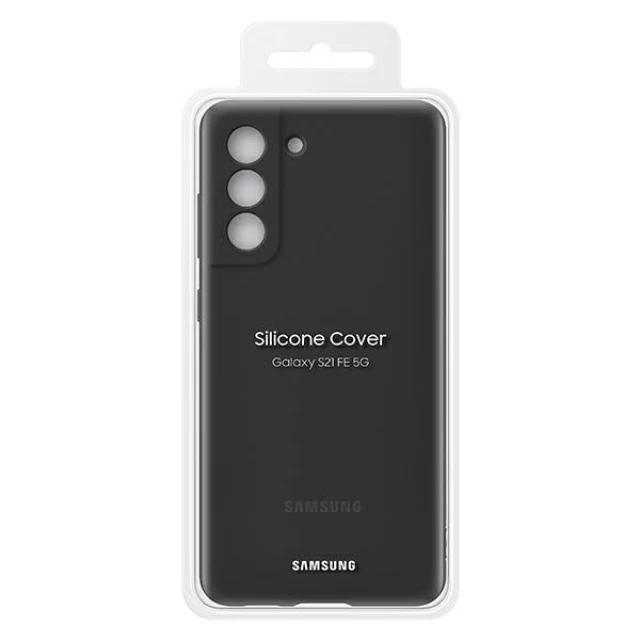 Чехол Samsung Silicone Cover для Samsung Galaxy S21 FE Grey (EF-PG990TBEGWW)