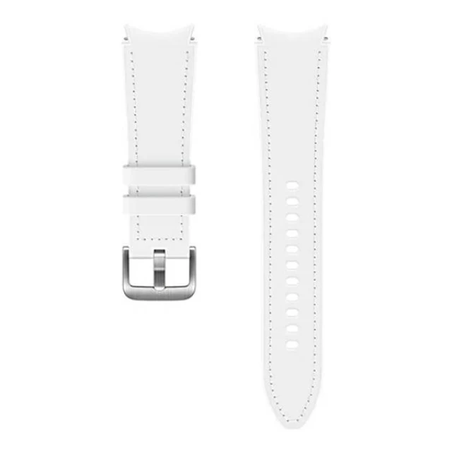 Ремінець Samsung Hybrid Leather Strap (M/L) для Samsung Galaxy Watch 4 | 4 Classic | 5 | 5 Pro White (ET-SHR89LWEGEU)