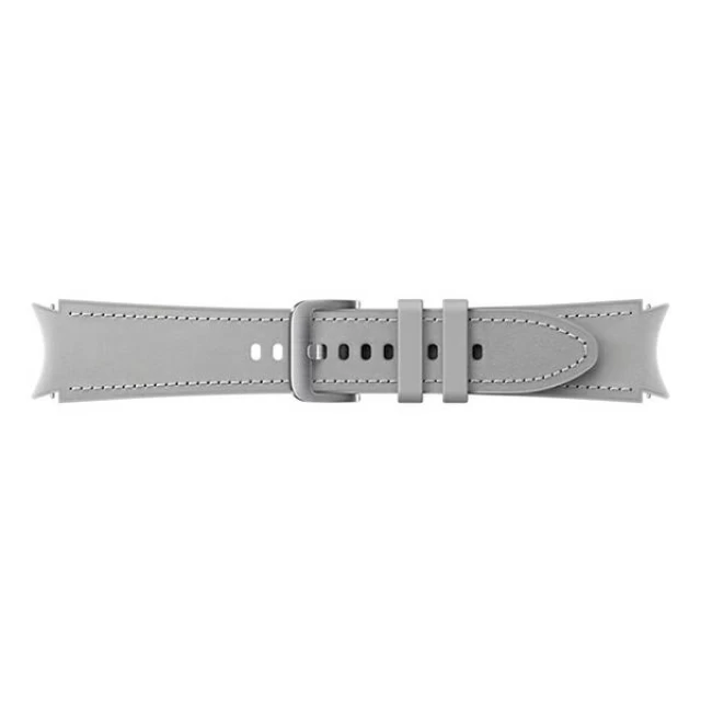 Ремешок Samsung Hybrid Leather Strap (M/L) для Samsung Galaxy Watch 4 | 4 Classic | 5 | 5 Pro Silver (ET-SHR89LSEGEU)