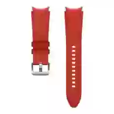 Ремінець Samsung Hybrid Leather Strap (M/L) для Samsung Galaxy Watch 4 | 4 Classic | 5 | 5 Pro Red (ET-SHR89LREGEU)