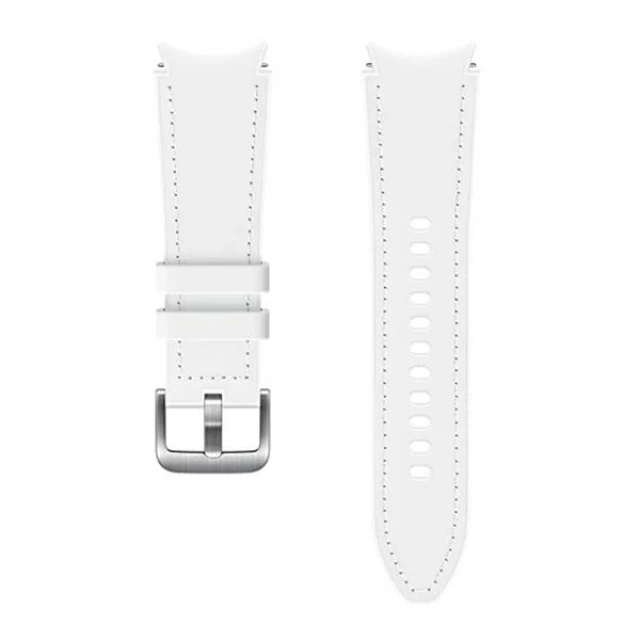 Ремінець Samsung Hybrid Leather Strap (S/M) для Samsung Galaxy Watch 4 | 4 Classic | 5 | 5 Pro White (ET-SHR88SWEGEU)