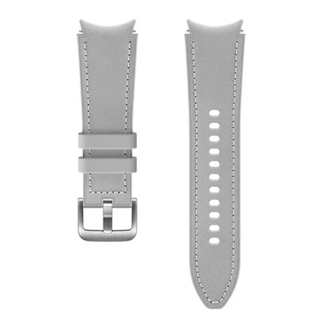 Ремешок Samsung Hybrid Leather Strap (S/M) для Samsung Galaxy Watch 4 | 4 Classic | 5 | 5 Pro Silver (ET-SHR88SSEGEU)