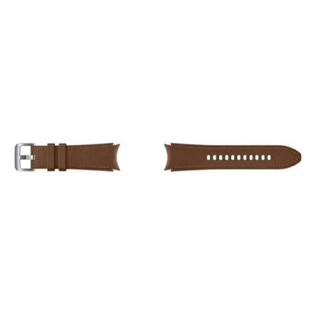Ремінець Samsung Hybrid Leather Strap (S/M) для Samsung Galaxy Watch 4 | 4 Classic | 5 | 5 Pro Brown (ET-SHR88SAEGEU)