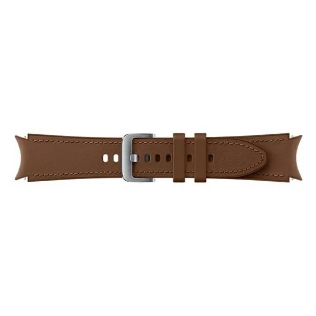 Ремінець Samsung Hybrid Leather Strap (S/M) для Samsung Galaxy Watch 4 | 4 Classic | 5 | 5 Pro Brown (ET-SHR88SAEGEU)