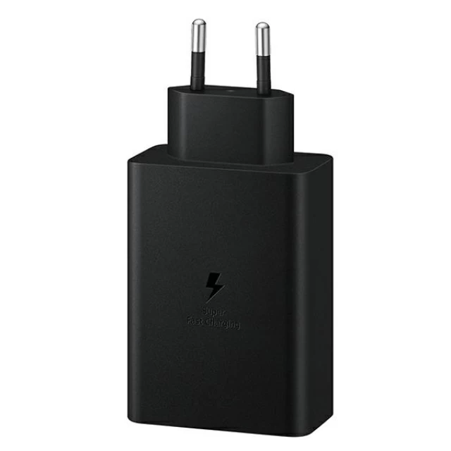 Мережевий зарядний пристрій Samsung 65W 2xUSB-C | USB-A Black (EP-T6530NBEGEU)