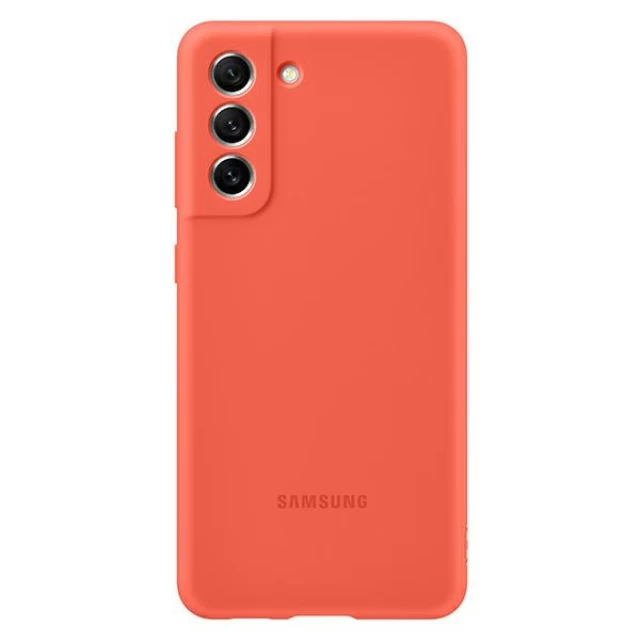 Чохол Samsung Silicone Cover для Samsung Galaxy S21 FE Coral (EF-PG990TPEGWW)