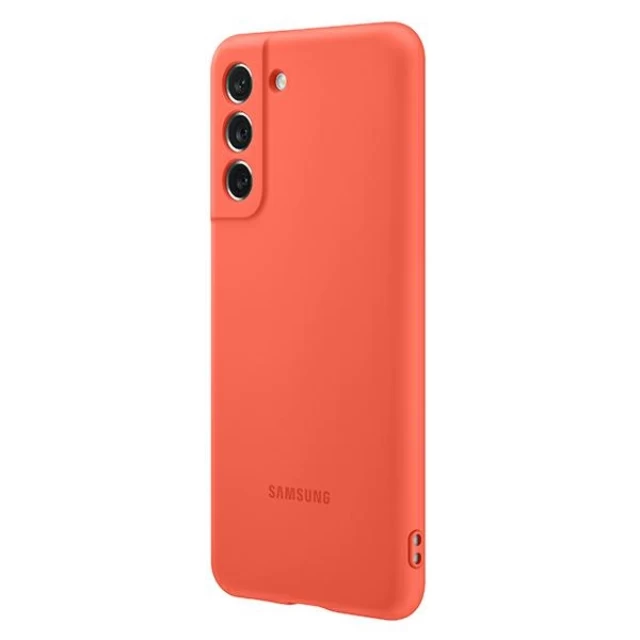 Чохол Samsung Silicone Cover для Samsung Galaxy S21 FE Coral (EF-PG990TPEGWW)