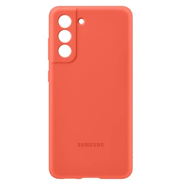 Чехол Samsung Silicone Cover для Samsung Galaxy S21 FE Coral (EF-PG990TPEGWW)