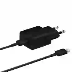 Сетевое зарядное устройство Samsung PD 15W USB-C with USB-C to USB-C Cable 1m Black (EP-T1510XBEGEU)