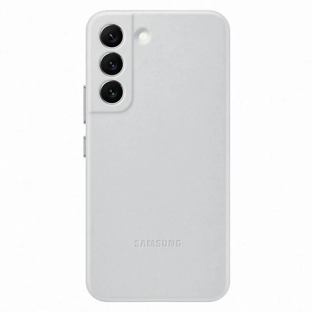 Чехол Samsung Leather Cover для Samsung Galaxy S22 Light Grey (EF-VS901LJEGWW)