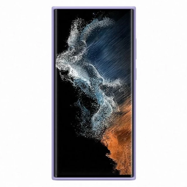 Чехол Samsung Silicone Cover для Samsung Galaxy S22 Ultra (S908) Fresh Lavender (EF-PS908TVEGWW)