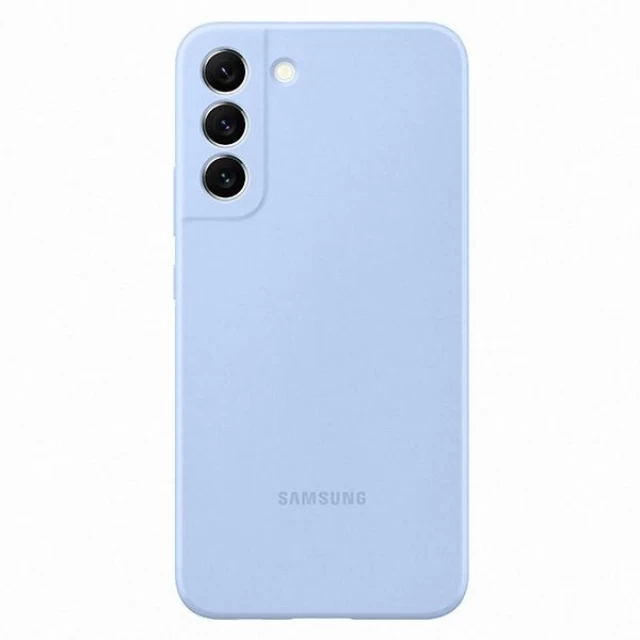 Чехол Samsung Silicone Cover для Samsung Galaxy S22 Plus (S906) Arctic Blue (EF-PS906TLEGWW)
