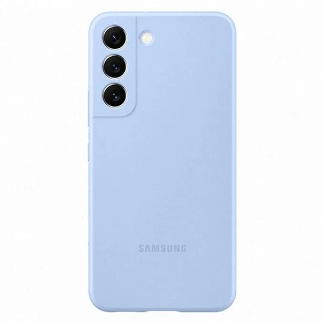 Чохол Samsung Silicone Cover для Samsung Galaxy S22 Sky Blue (EF-PS901TLEGWW)