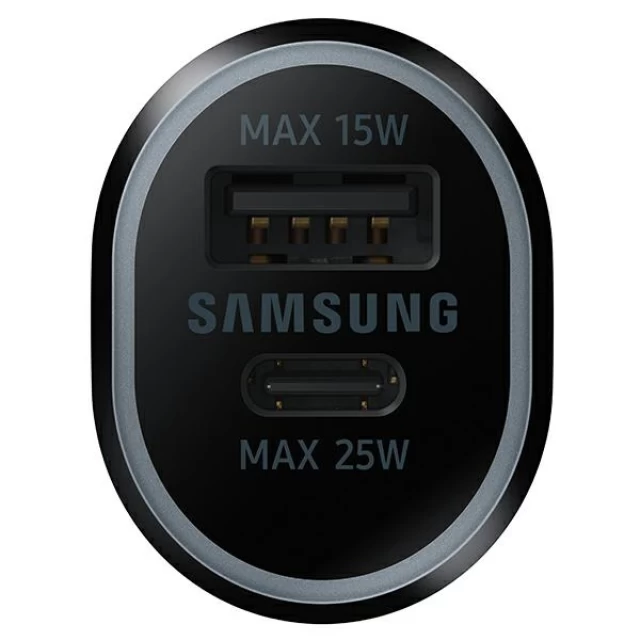 Автомобільний зарядний пристрій Samsung USB-A/USB-C 40W Black (EP-L4020NBEGEU)