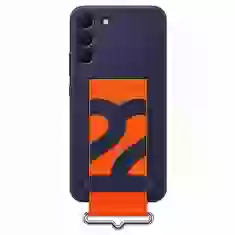 Чохол Samsung Silicone Cover with Strap для Samsung Galaxy S22 Plus Navy (EF-GS906TNEGWW)