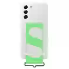 Чохол Samsung Silicone Cover with Strap для Samsung Galaxy S21 FE White (EF-GG990TWEGWW)