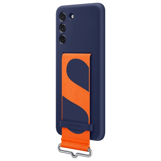 Чохол Samsung Silicone Cover with Strap для Samsung Galaxy S21 FE Navy (EF-GG990TNEGWW)