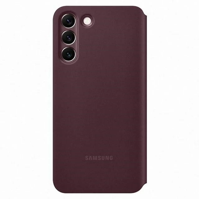 Чохол-книжка Samsung Clear View Cover для Samsung Galaxy S22 Plus (S906) Burgundy (EF-ZS906CEEGEE)