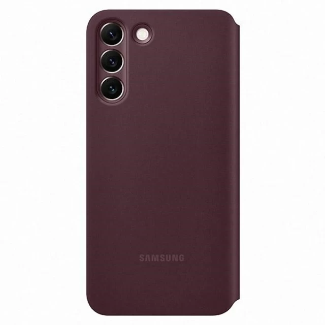 Чохол-книжка Samsung Clear View Cover для Samsung Galaxy S22 (S901) Burgundy (EF-ZS901CEEGEE)