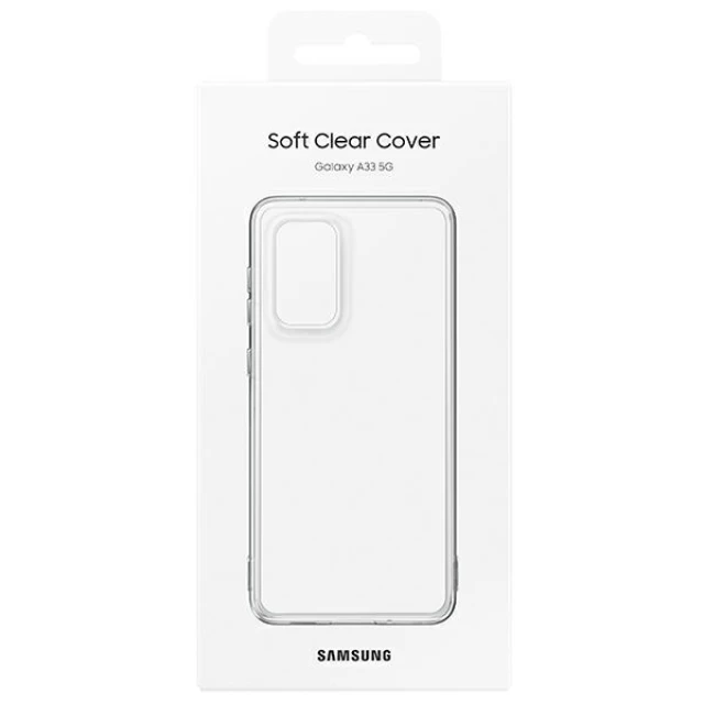 Чехол Samsung Soft Clear Cover для Samsung Galaxy A33 Transparent (EF-QA336TTEGWW)