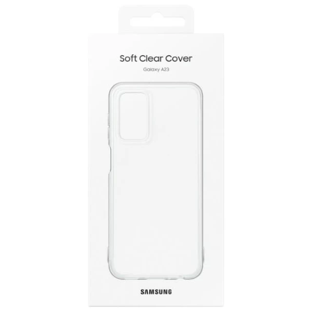 Чехол Samsung Soft Clear Cover для Samsung Galaxy A23 Transparent (EF-QA235TTEGWW)