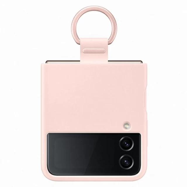 Чохол Samsung Silicone Cover with Ring для Samsung Galaxy Flip4 (F721) 5G Pink (EF-PF721TPEGWW)