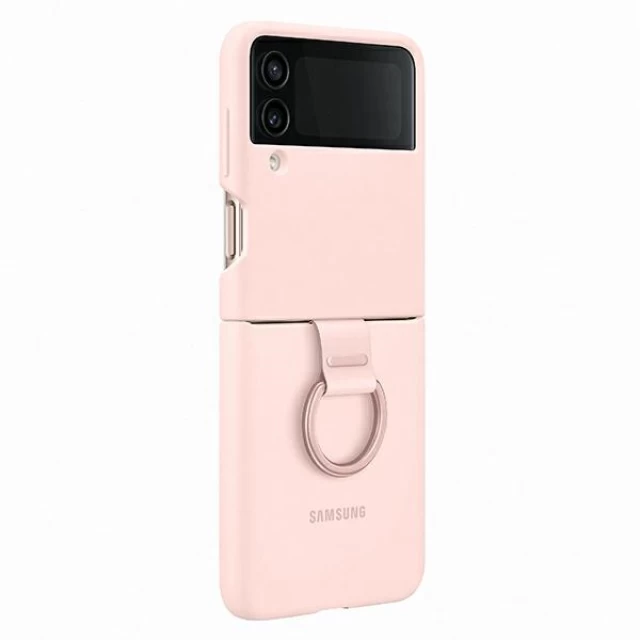 Чохол Samsung Silicone Cover with Ring для Samsung Galaxy Flip4 (F721) 5G Pink (EF-PF721TPEGWW)