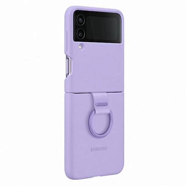 Чохол Samsung Silicone Cover with Ring для Samsung Galaxy Flip4 (F721) 5G Lavender (EF-PF721TVEGWW)