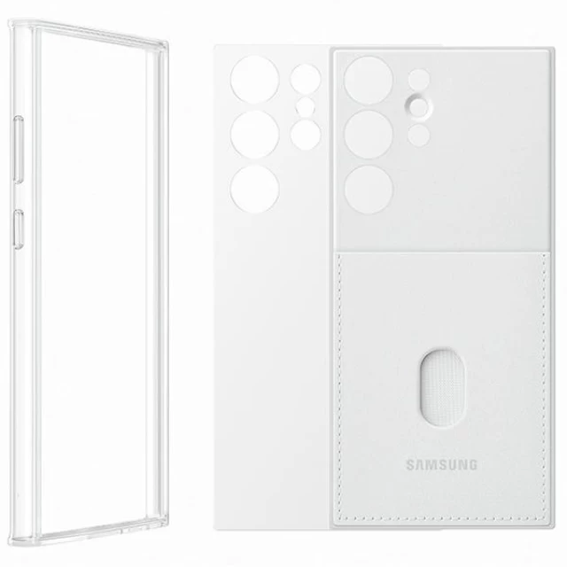 Чохол Samsung Frame Cover для Samsung Galaxy S23 Ultra (S918) White (EF-MS918CWEGWW)