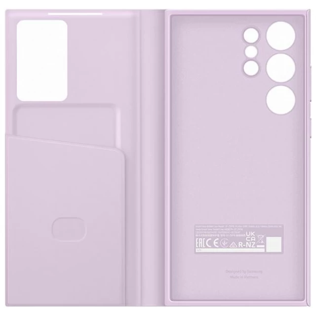 Чехол-книжка Samsung Smart View Wallet Case для Samsung Galaxy S23 Ultra (S918) Lavender (EF-ZS918CVEGWW)