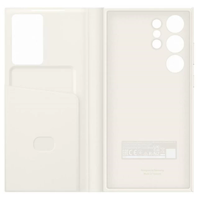 Чехол-книжка Samsung Smart View Wallet Case для Samsung Galaxy S23 Ultra (S918) Cream (EF-ZS918CUEGWW)