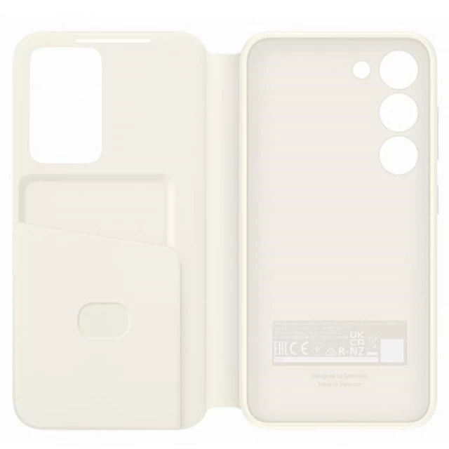 Чехол-книжка Samsung Smart View Wallet Case для Samsung Galaxy S23 (S911) Cream (EF-ZS911CUEGWW)