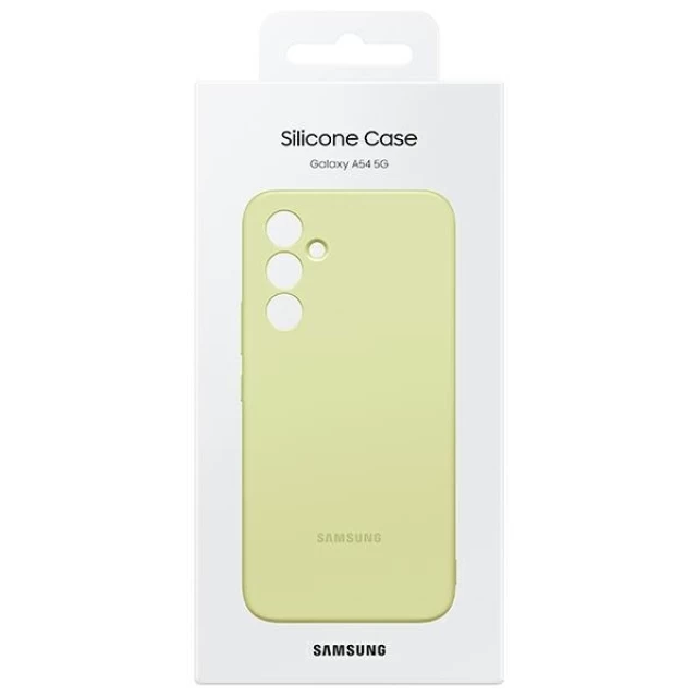 Чохол Samsung Silicone Cover для Samsung Galaxy A54 5G (A546) Lime (EF-PA546TGEGWW)