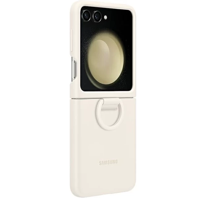 Чохол Samsung Silicone Case with Ring для Samsung Galaxy Flip5 (F731) Cream (EF-PF731TUEGWW)