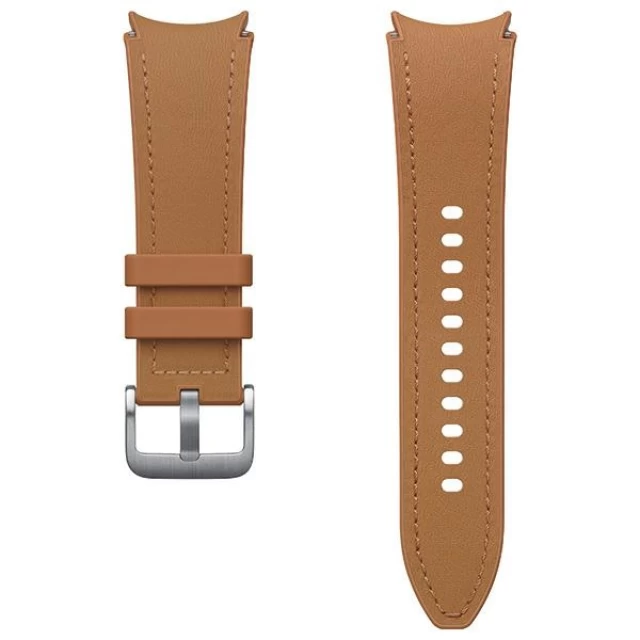 Ремінець Samsung Hybrid Eco-Leather Band (S/M) для Samsung Galaxy Watch 4 | 4 Classic | 5 | 5 Pro | 6 | 6 Classic Camel (ET-SHR95SDEGEU)