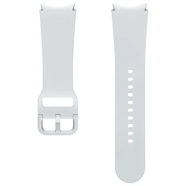 Ремешок Samsung Sport Band для Samsung Galaxy Watch 6 | 6 Classic | 5 | 5 Pro | 4 | 4 Classic 20 mm (S/M) Silver (ET-SFR93SSEGEU)