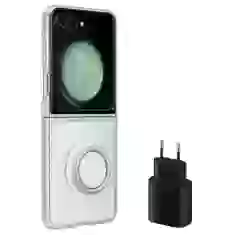 Чехол и сетевое зарядное устройство Samsung Clear Gadget Case для Samsung Galaxy Flip5 (F731) Transparent (EF-XF73KKTEGWW)