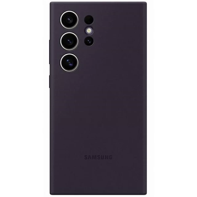 Чехол Samsung Silicone Case для Samsung Galaxy S24 Ultra (S928) Dark Violet (EF-PS928TEEGWW)