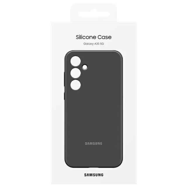 Чехол Samsung Silicone Cover для Samsung Galaxy A35 5G (A356) Black (EF-PA356TBEGWW)
