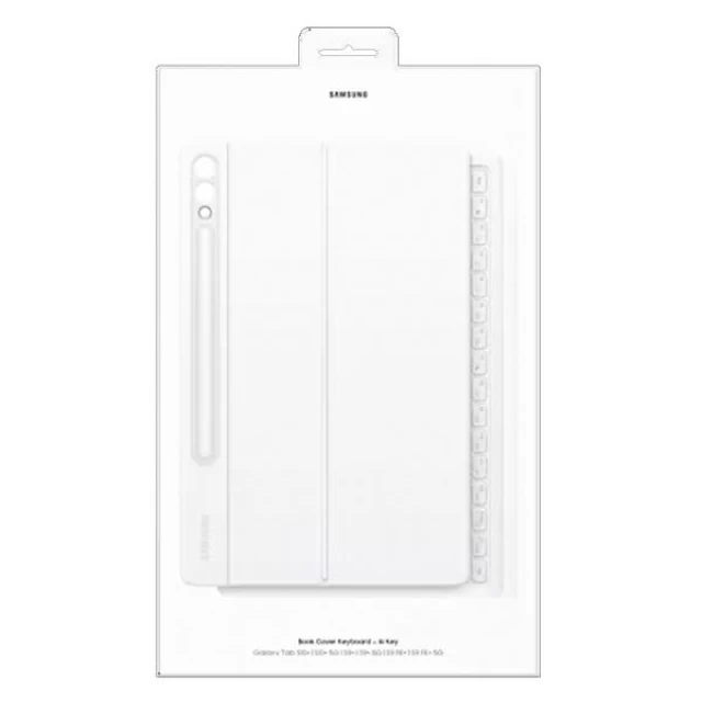 Чехол-клавиатура Samsung Book Cover Keyboard для Samsung Galaxy Tab S10 Plus White (EF-DX825UWEGWW)