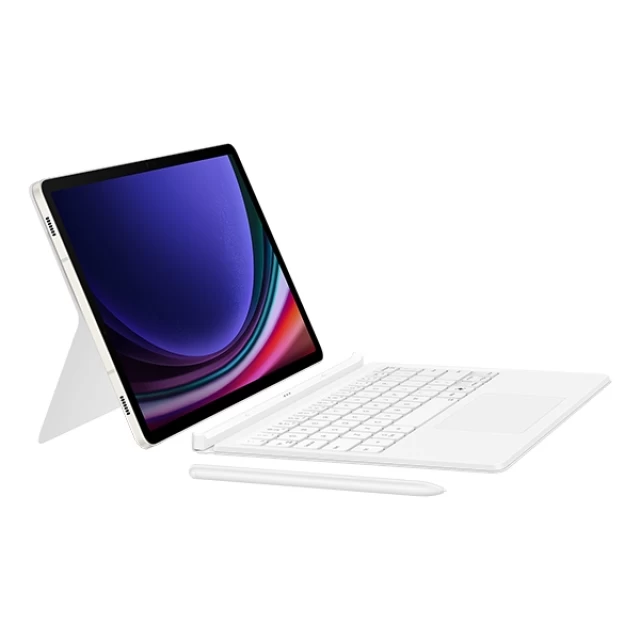 Чехол-клавиатура Samsung Book Cover Keyboard для Samsung Galaxy Tab S9 (X710-X716) | Tab S9 FE 10.9 (X510-X516) White (EF-DX725UWEGWW)