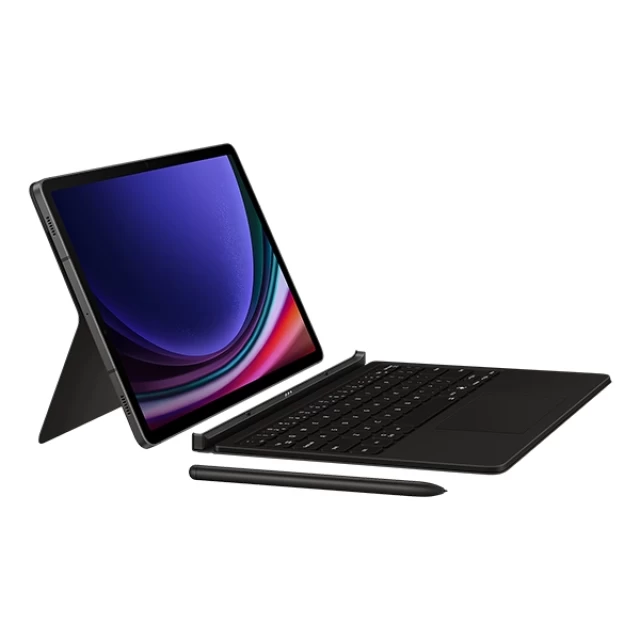 Чехол-клавиатура Samsung Book Cover Keyboard для Samsung Galaxy Tab S9 (X710-X716) | Tab S9 FE 10.9 (X510-X516) Black (EF-DX725UBEGWW)