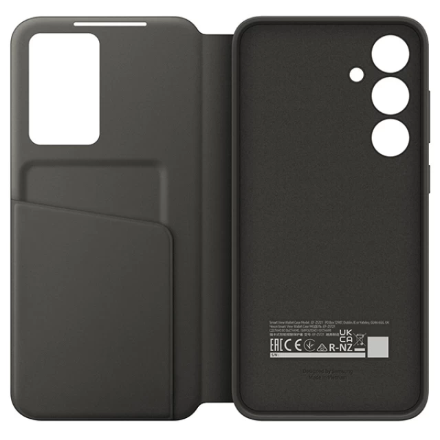 Чехол-книжка Samsung Smart View Wallet Case для Samsung Galaxy S24 FE (S721) Black (EF-ZS721CBEGWW)