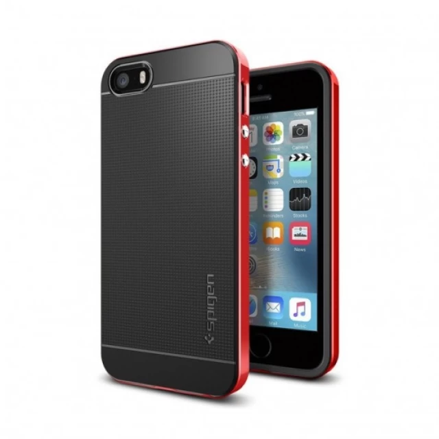 Чохол Spigen Neo Hybrid для iPhone 5 | 5S | SE Red (041CS20186)