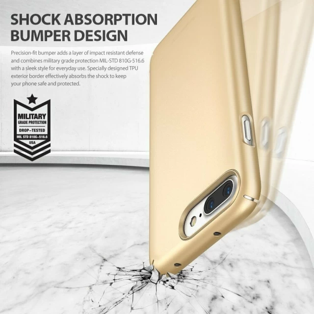 Чохол Ringke Slim для iPhone 8 | 7 Plus Royal Gold (SLAP0014)